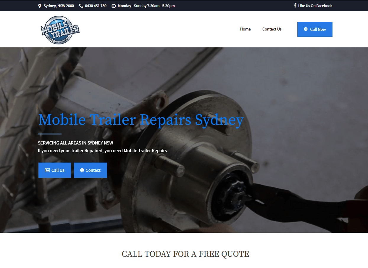 Mobile trailer Repairs